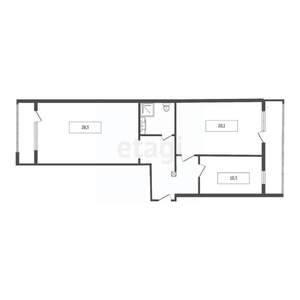 2-к квартира, вторичка, 78м2, 11/13 этаж