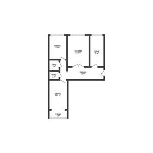3-к квартира, вторичка, 66м2, 9/9 этаж