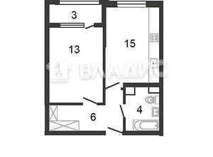 1-к квартира, вторичка, 41м2, 24/25 этаж