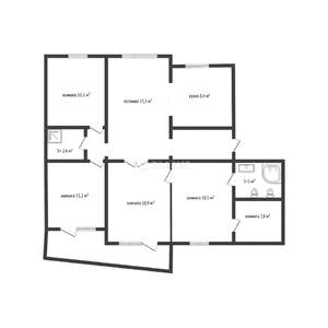 5-к квартира, вторичка, 114м2, 7/10 этаж