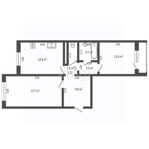 2-к квартира, вторичка, 61м2, 15/16 этаж