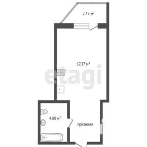 Студия квартира, вторичка, 22м2, 4/12 этаж