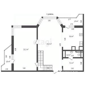 4-к квартира, вторичка, 117м2, 9/10 этаж
