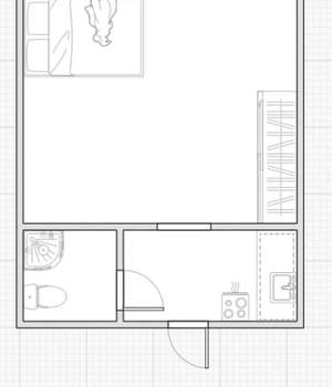 1-к квартира, вторичка, 18м2, 4/5 этаж