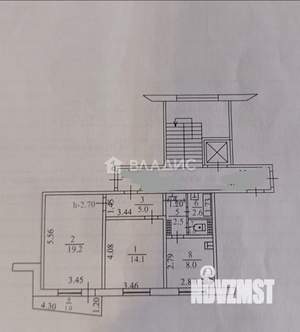 2-к квартира, вторичка, 53м2, 4/9 этаж