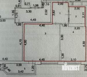 1-к квартира, вторичка, 43м2, 9/22 этаж