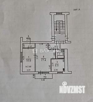 2-к квартира, вторичка, 42м2, 5/5 этаж