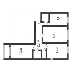 3-к квартира, вторичка, 63м2, 7/9 этаж