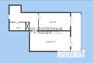 1-к квартира, вторичка, 53м2, 8/17 этаж