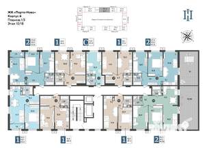 1-к квартира, строящийся дом, 38м2, 10/18 этаж