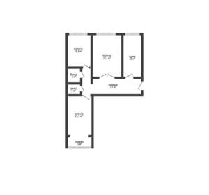 3-к квартира, вторичка, 66м2, 9/9 этаж