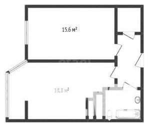1-к квартира, вторичка, 40м2, 19/21 этаж
