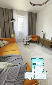 2-к квартира, вторичка, 59м2, 8/16 этаж