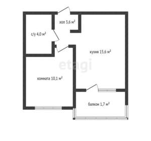 1-к квартира, вторичка, 33м2, 14/15 этаж