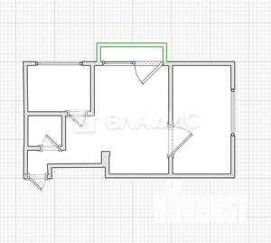 2-к квартира, вторичка, 43м2, 3/4 этаж