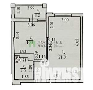 1-к квартира, вторичка, 40м2, 7/8 этаж