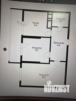 2-к квартира, вторичка, 50м2, 5/23 этаж