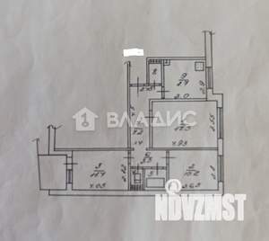 3-к квартира, вторичка, 66м2, 4/10 этаж