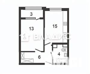 1-к квартира, вторичка, 41м2, 24/25 этаж