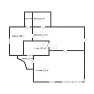 3-к квартира, вторичка, 69м2, 8/16 этаж