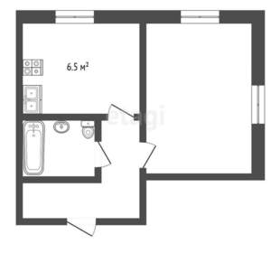1-к квартира, вторичка, 32м2, 1/6 этаж
