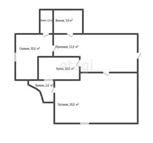 3-к квартира, вторичка, 69м2, 8/16 этаж