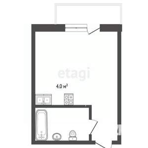 Студия квартира, вторичка, 20м2, 2/3 этаж