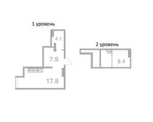 1-к квартира, вторичка, 39м2, 8/8 этаж