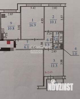 3-к квартира, вторичка, 62м2, 5/10 этаж