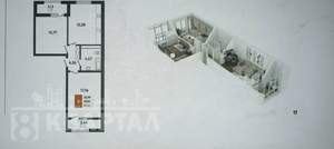 2-к квартира, вторичка, 61м2, 23/23 этаж