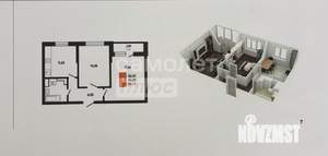 2-к квартира, вторичка, 56м2, 19/24 этаж