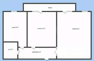 2-к квартира, вторичка, 44м2, 4/9 этаж