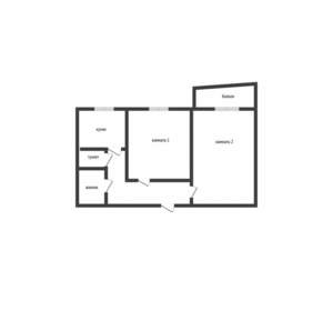 2-к квартира, вторичка, 54м2, 10/10 этаж