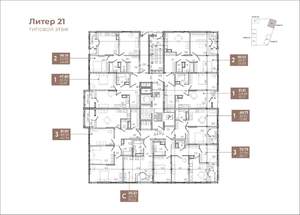 1-к квартира, вторичка, 48м2, 5/18 этаж