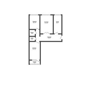 3-к квартира, вторичка, 66м2, 9/9 этаж