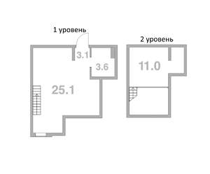 1-к квартира, вторичка, 43м2, 8/8 этаж