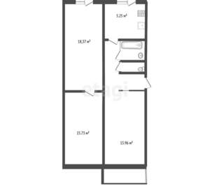 3-к квартира, вторичка, 64м2, 4/5 этаж