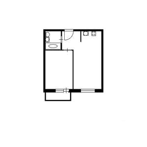 1-к квартира, вторичка, 44м2, 20/25 этаж