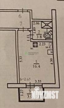 Студия квартира, вторичка, 21м2, 1/3 этаж