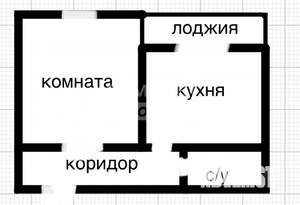1-к квартира, сданный дом, 38м2, 4/5 этаж