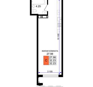 Студия квартира, вторичка, 32м2, 3/8 этаж
