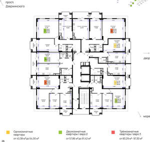 2-к квартира, вторичка, 59м2, 4/17 этаж