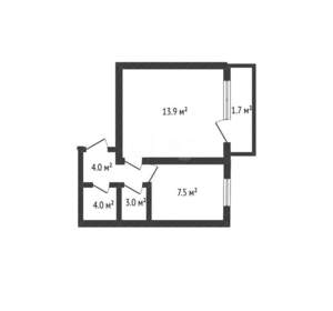 1-к квартира, вторичка, 29м2, 5/10 этаж