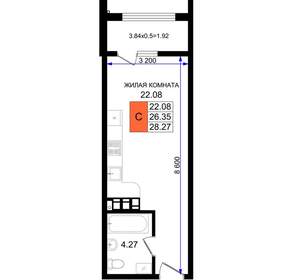 Студия квартира, вторичка, 28м2, 5/8 этаж