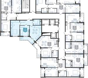 2-к квартира, вторичка, 57м2, 20/24 этаж