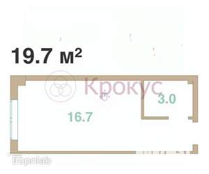 Студия квартира, сданный дом, 20м2, 2/4 этаж