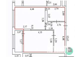 1-к квартира, вторичка, 45м2, 20/23 этаж