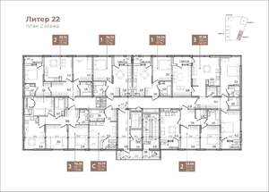1-к квартира, вторичка, 34м2, 2/9 этаж