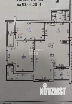 2-к квартира, вторичка, 80м2, 13/16 этаж