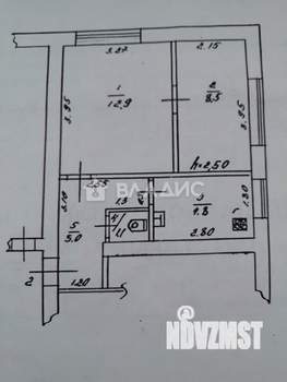 2-к квартира, вторичка, 32м2, 1/3 этаж